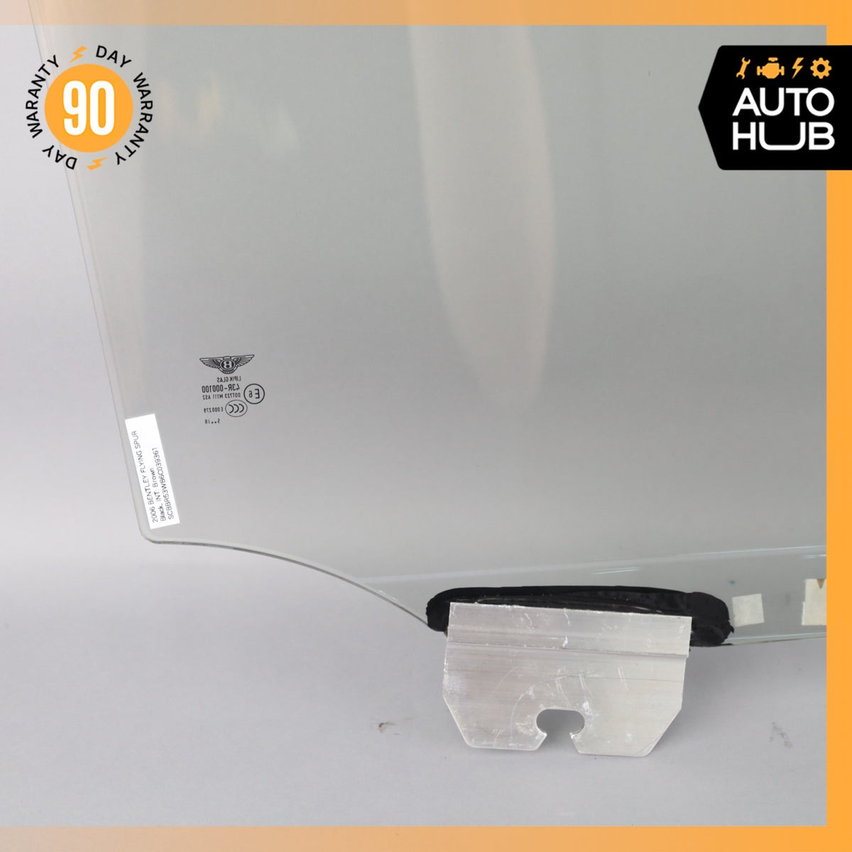 06-13 Bentley Continental Flying Spur Rear Left Side Door Window Glass OEM 39k - photo 13