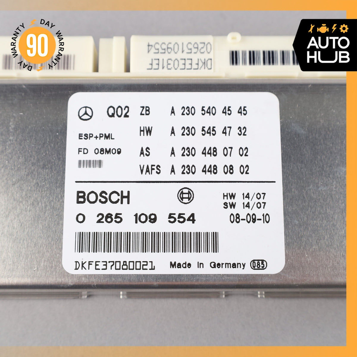 Mercedes R230 SL550 SL600 ESP Electronic Stability Control ABS PML Module OEM - photo 9