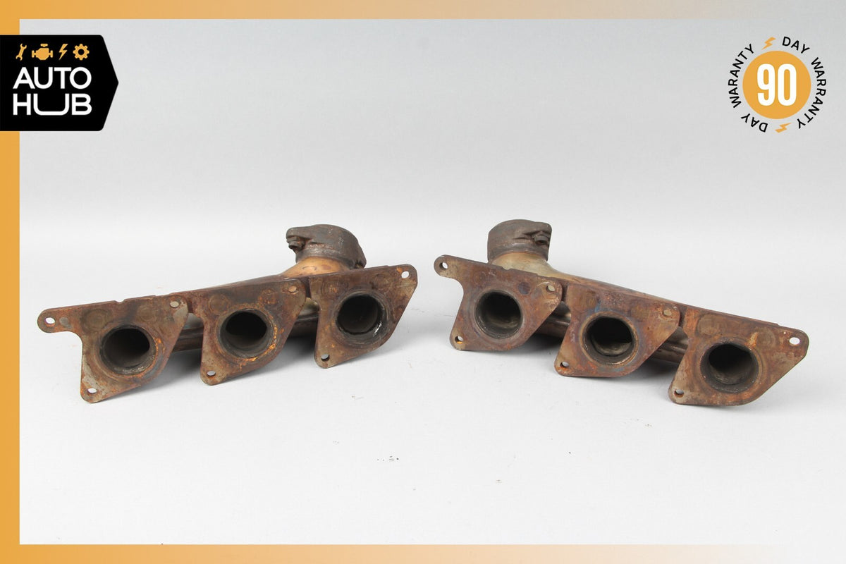06-12 Mercedes W211 E350 C300 M272 Left & Right Exhaust Manifold Header Set OEM - photo 6