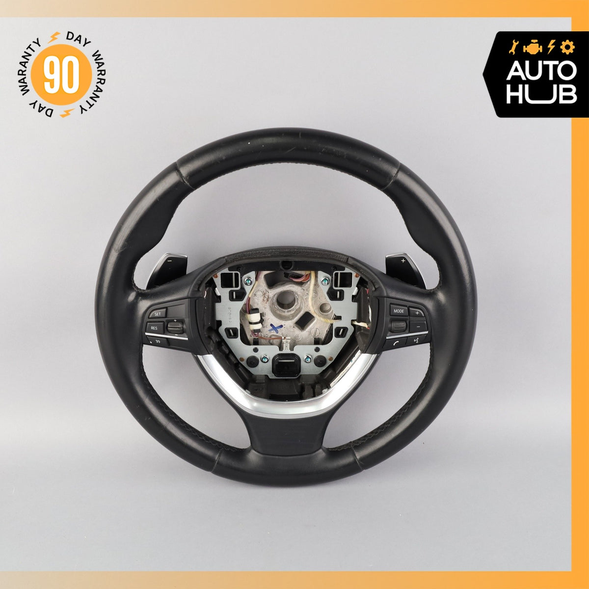 14-19 BMW F10 528i 650i Sport Leather Heated Steering Wheel 32306867286 OEM - photo 1