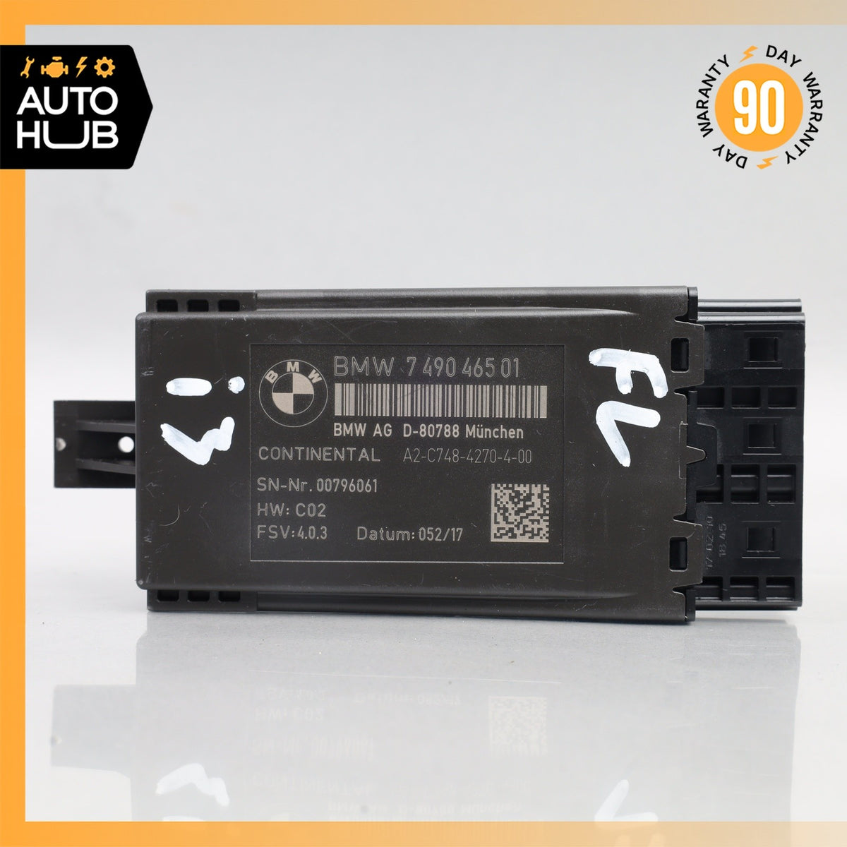 14-21 BMW i3 I01 Seat Heating Control Module 7490465 OEM 74k - photo 5