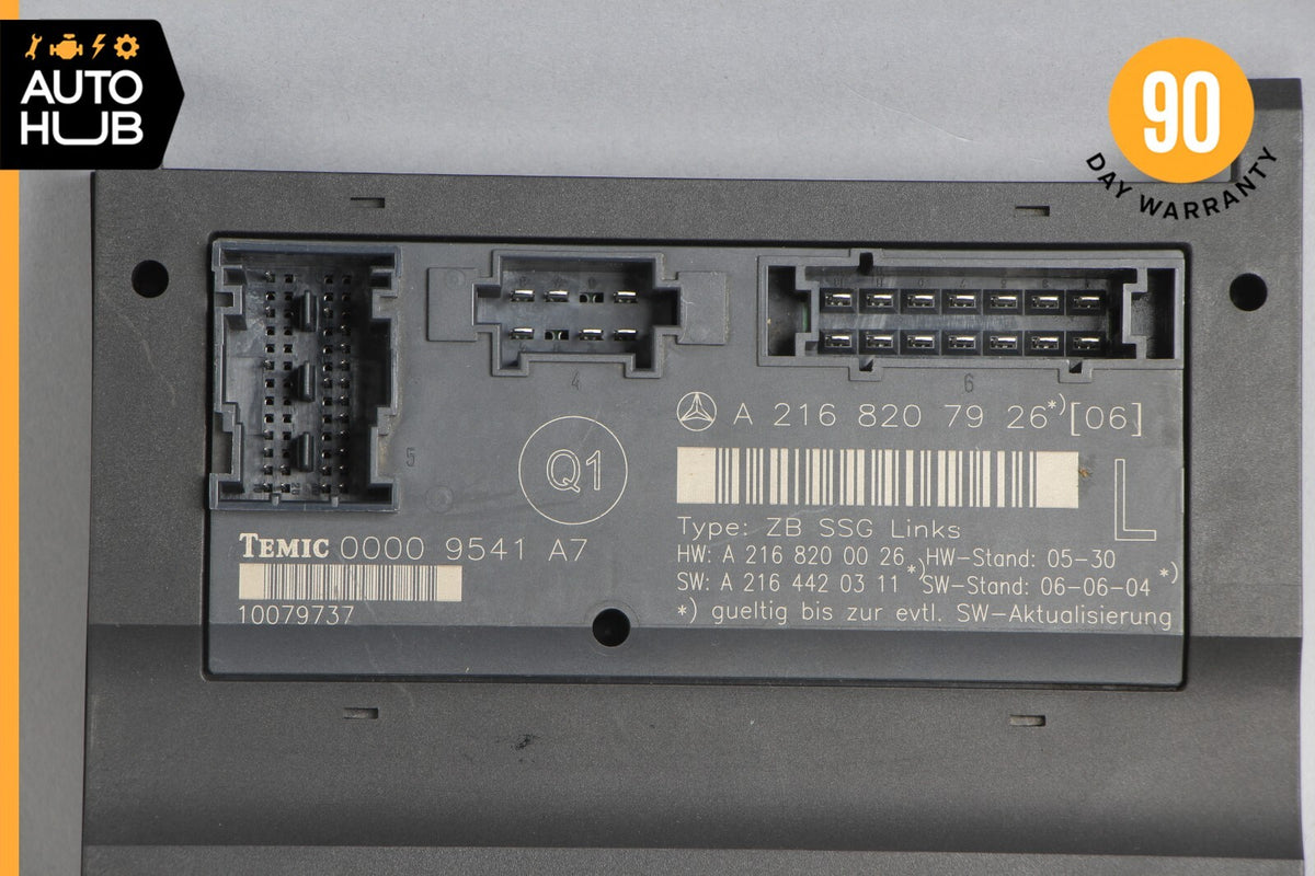 07-14 Mercedes W216 CL600 CL550 Front Left Driver Seat Control Module OEM - photo 6