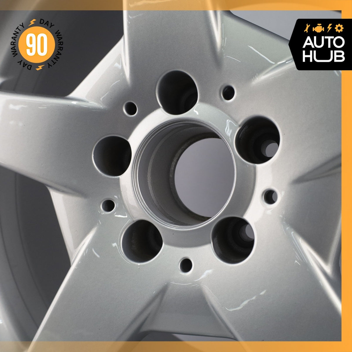 Mercedes W209 CLK55 AMG SLK350 8.5 x 17 17" Rear Wheel Rim Silver 1714011502 OEM - photo 8