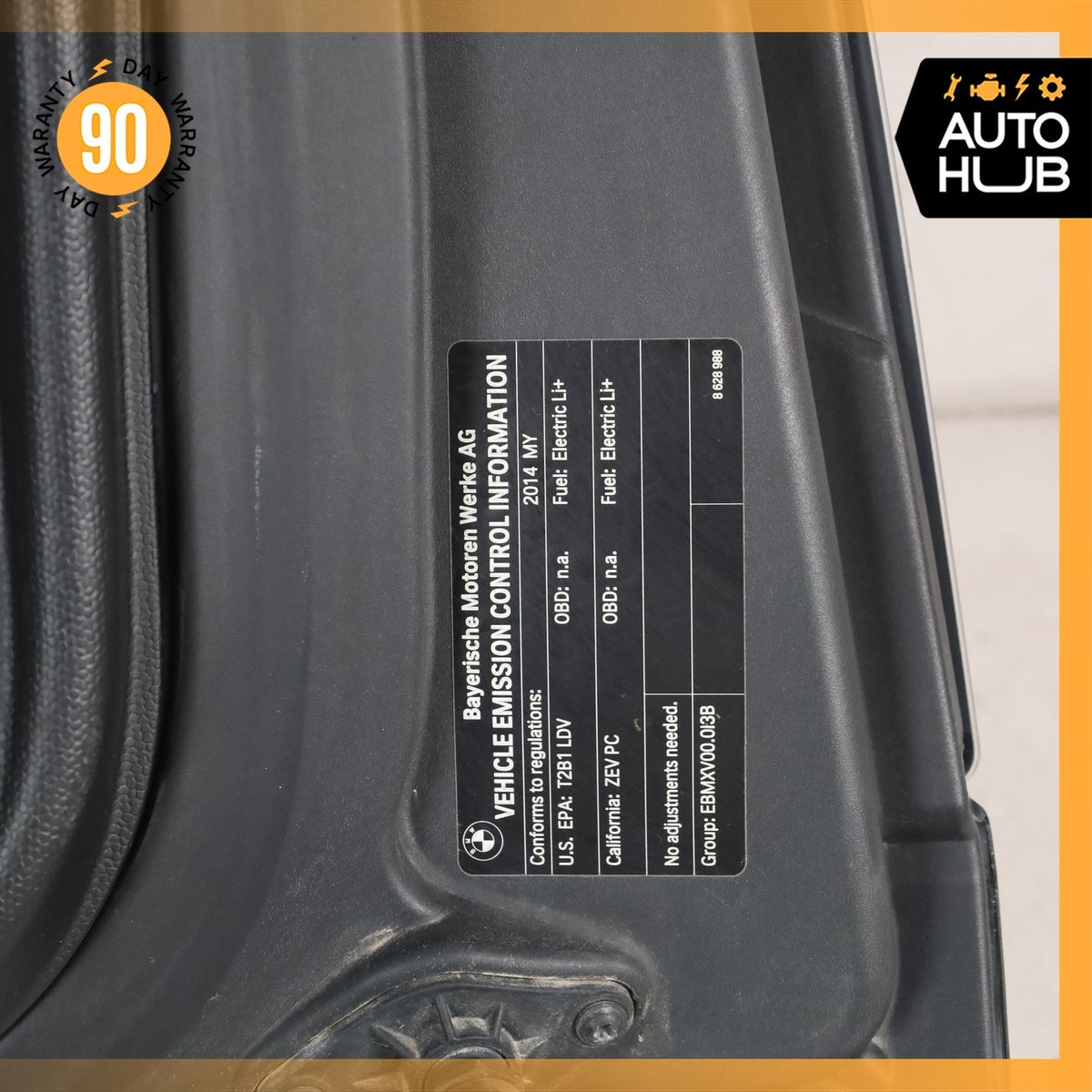 14-21 BMW i3 I01 Trunk Lid Tail Gate Hatch Shell Black OEM 43k - photo 22