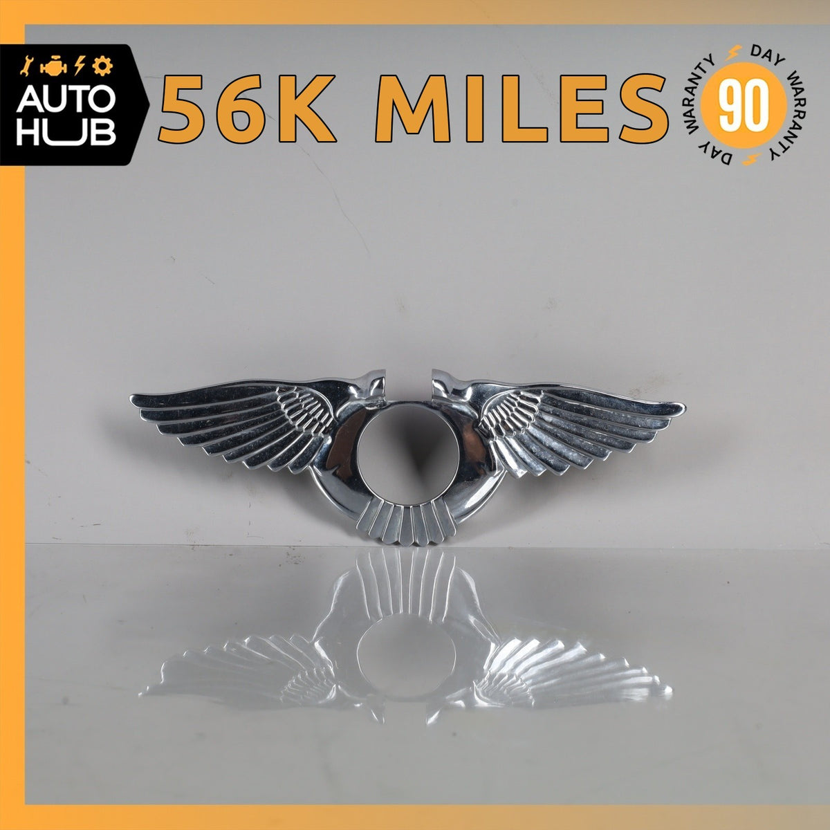 Bentley Eight Mulsanne Turbo Rear Trunk Lid Door Logo Emblem Badge OEM - photo 1
