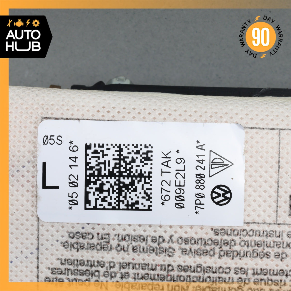 11-18 Porsche Cayenne 958 Front Left Driver Side Seat Airbag 7P0880241A OEM - photo 5