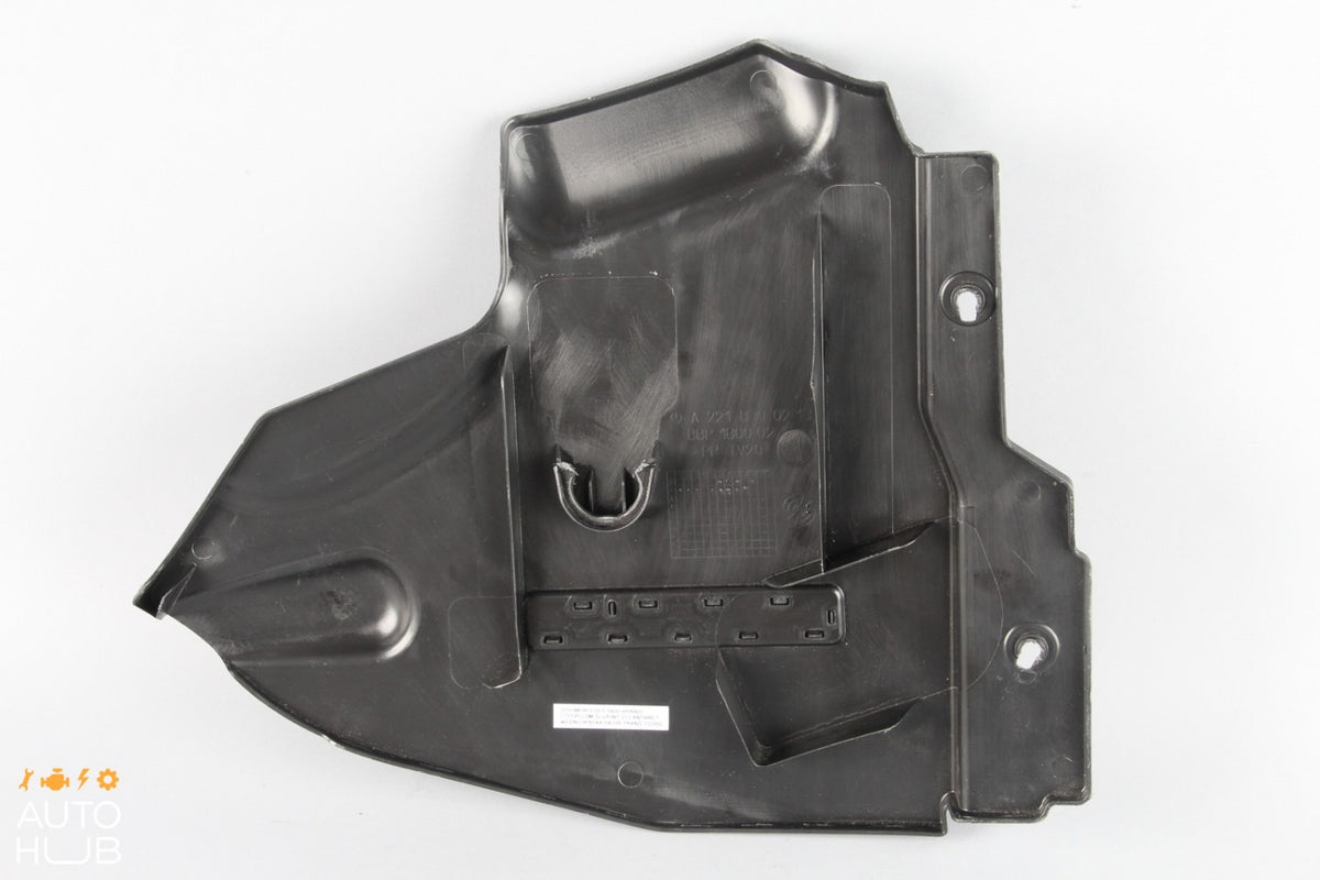 10-13 Mercedes W221 S400 Hybrid Right Side Under Hood Cover Guard 2218300213 OEM - photo 7