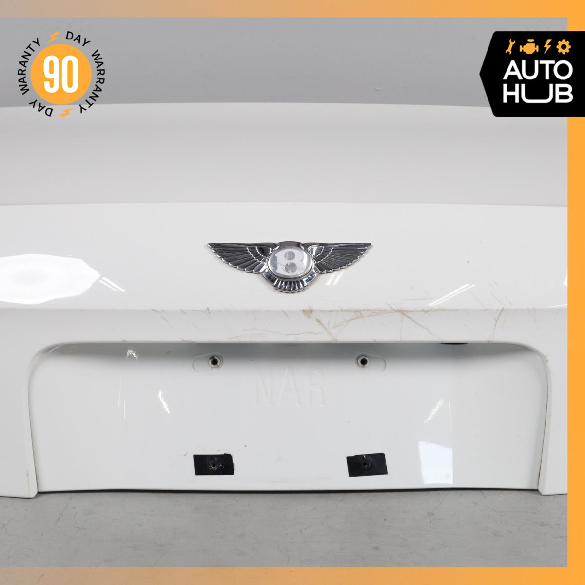 14-15 Bentley Flying Spur Trunk Lid Panel Assembly White OEM 44k - photo 11