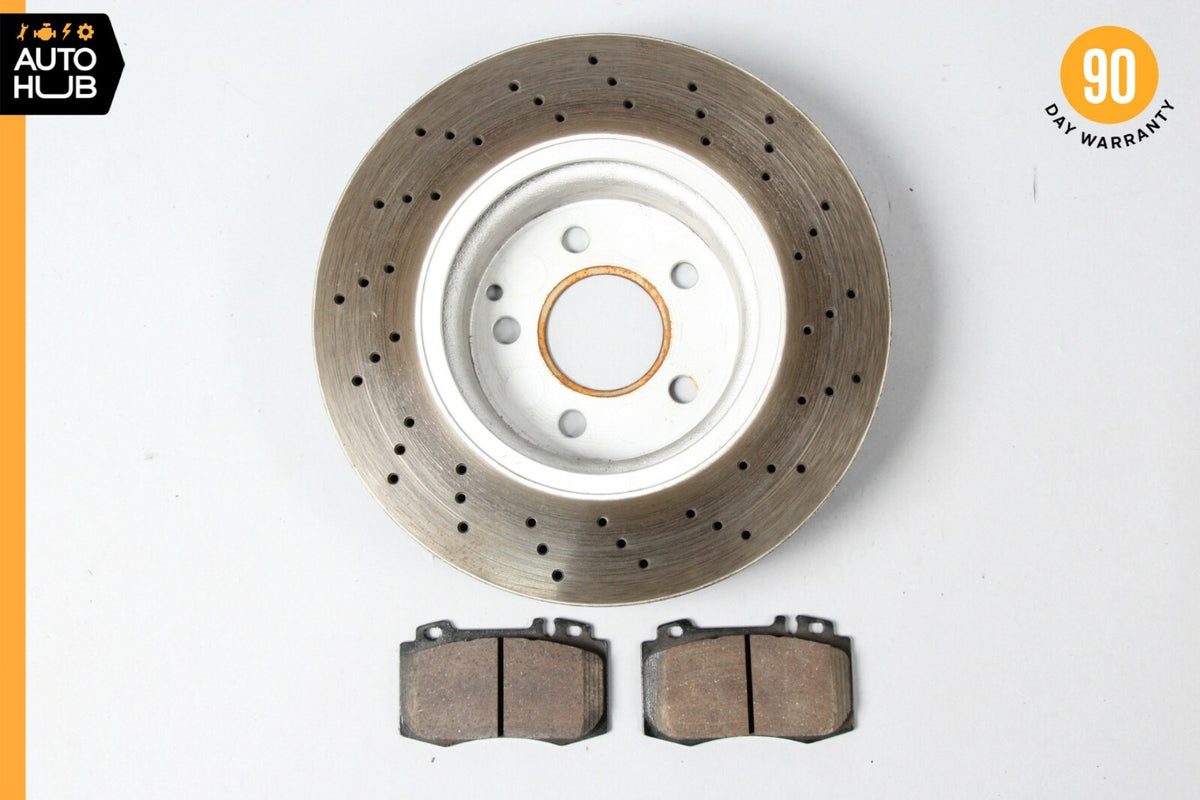 03-06 Mercedes R230 SL500 Front Brake Rotor Disc Set of 2 With Pads OEM - photo 5