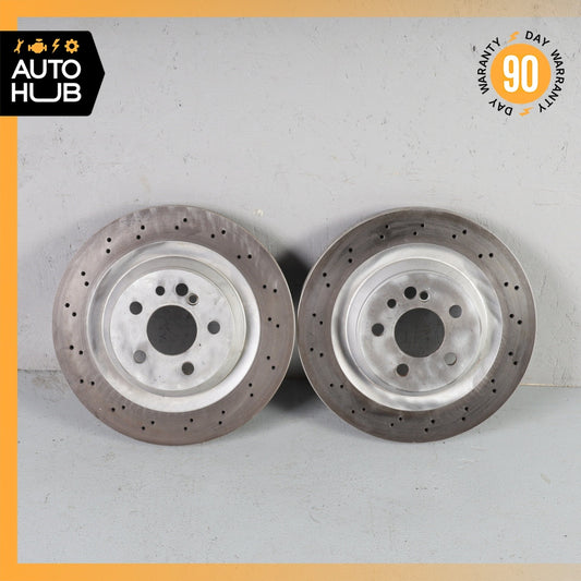 03-06 Mercedes W215 CL55 S55 AMG Rear Left & Right Brake Rotors Disc Set Hella - photo 1