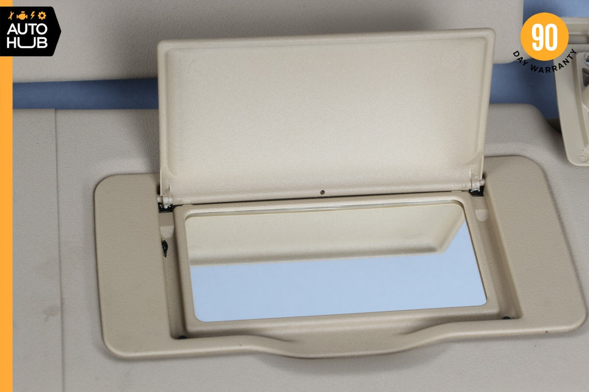 06-12 Mercedes W164 ML63 AMG ML350 ML450 Sun Visor Sunvisor Right Side Beige OEM - photo 7
