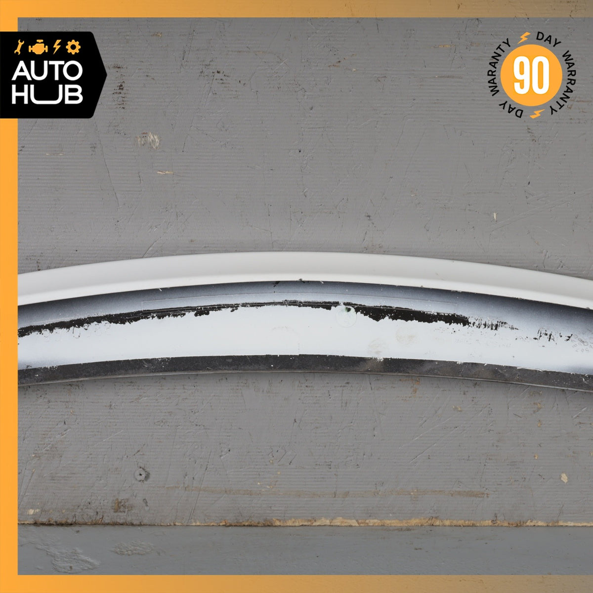 Mercedes W205 C300 C43 AMG Sedan Rear Trunk Lid Spoiler Lip Wing White OEM - photo 11