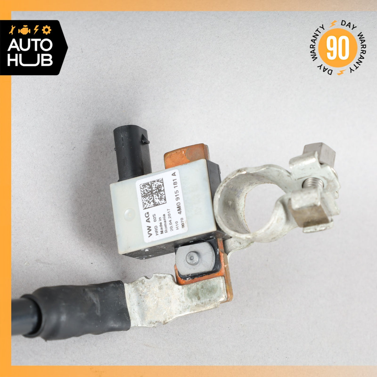 Porsche 991 911 Engine Battery Negative Earth Cable 4M0915181A OEM 24k - photo 5