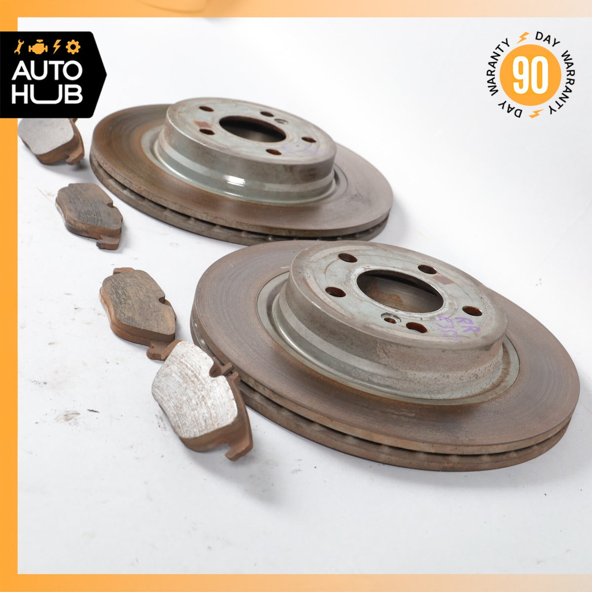 08-17 Mercedes W207 E350 E400 C350 Rear Brake Rotor Left and Right Set OEM - photo 11