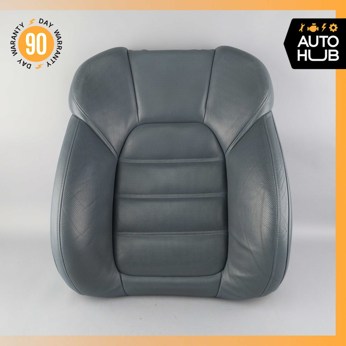 11-18 Porsche Cayenne 958 Front Left Seat Upper Cushion Leather Blue OEM - photo 1