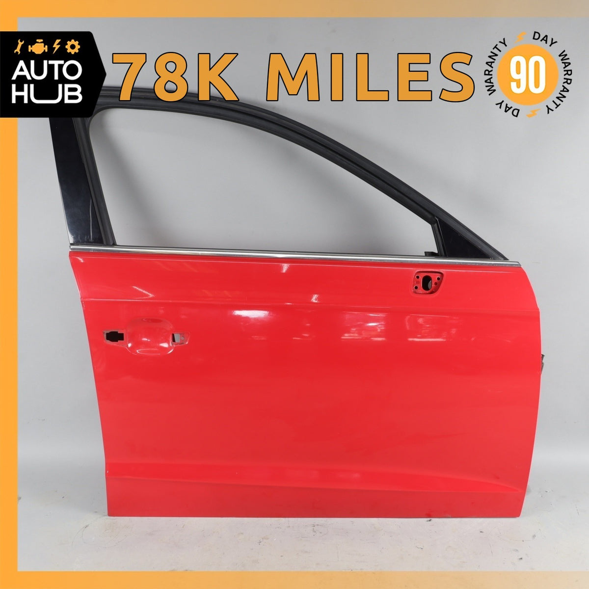 16-18 Audi 8V A3 E-Tron Door Shell Front Right Passenger Side Red OEM 78k - photo 1