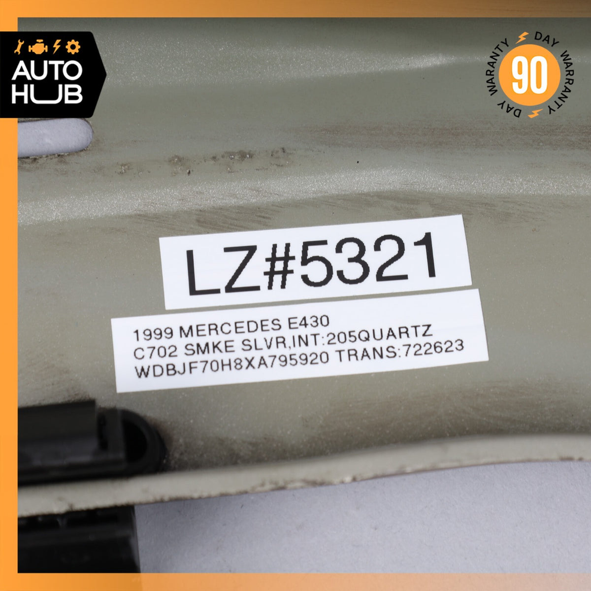 98-03 Mercedes W210 E430 E500 E55 AMG Upper Radiator Support Tie Bar OEM - photo 12