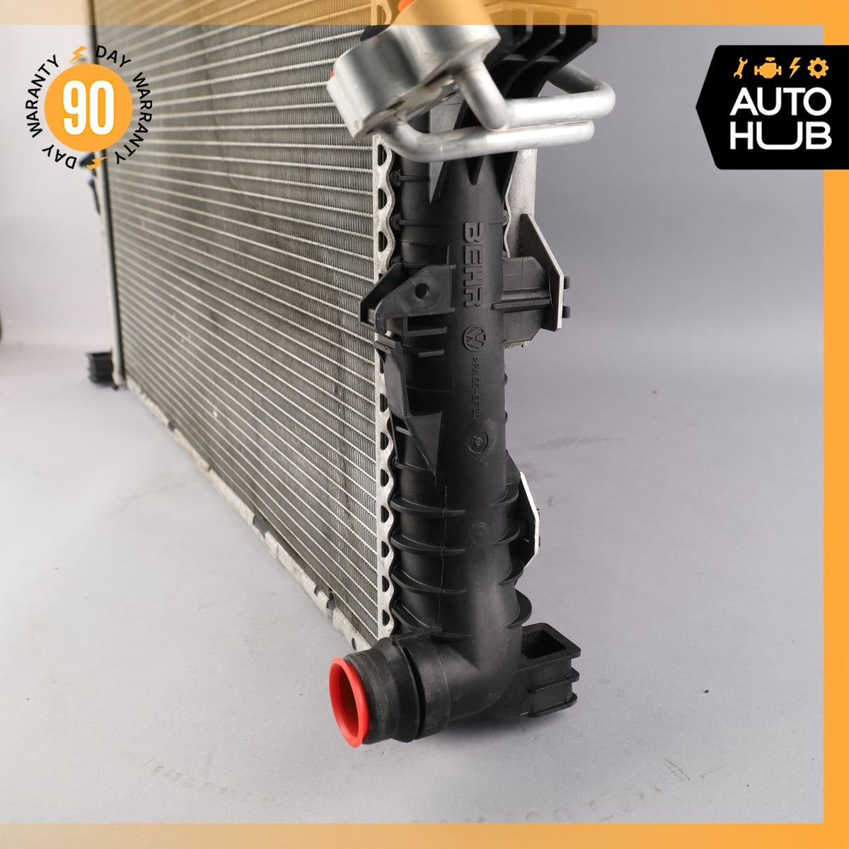 03-10 Porsche Cayenne 955 Turbo Engine Cooling Radiator A/C Condenser Cooler OEM - photo 20