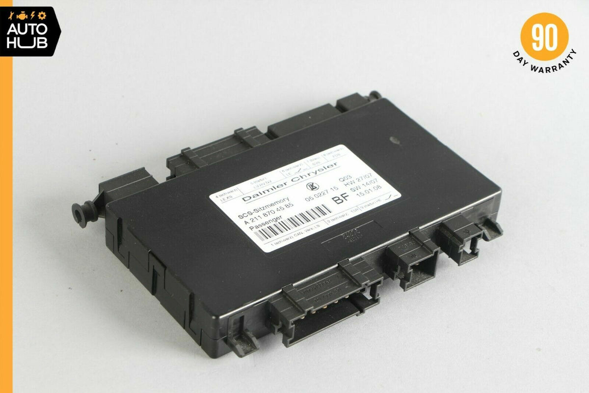 03-12 Mercedes R171 SLK350 CLS550 E550 Seat Control Module Right 2118704585 - photo 1