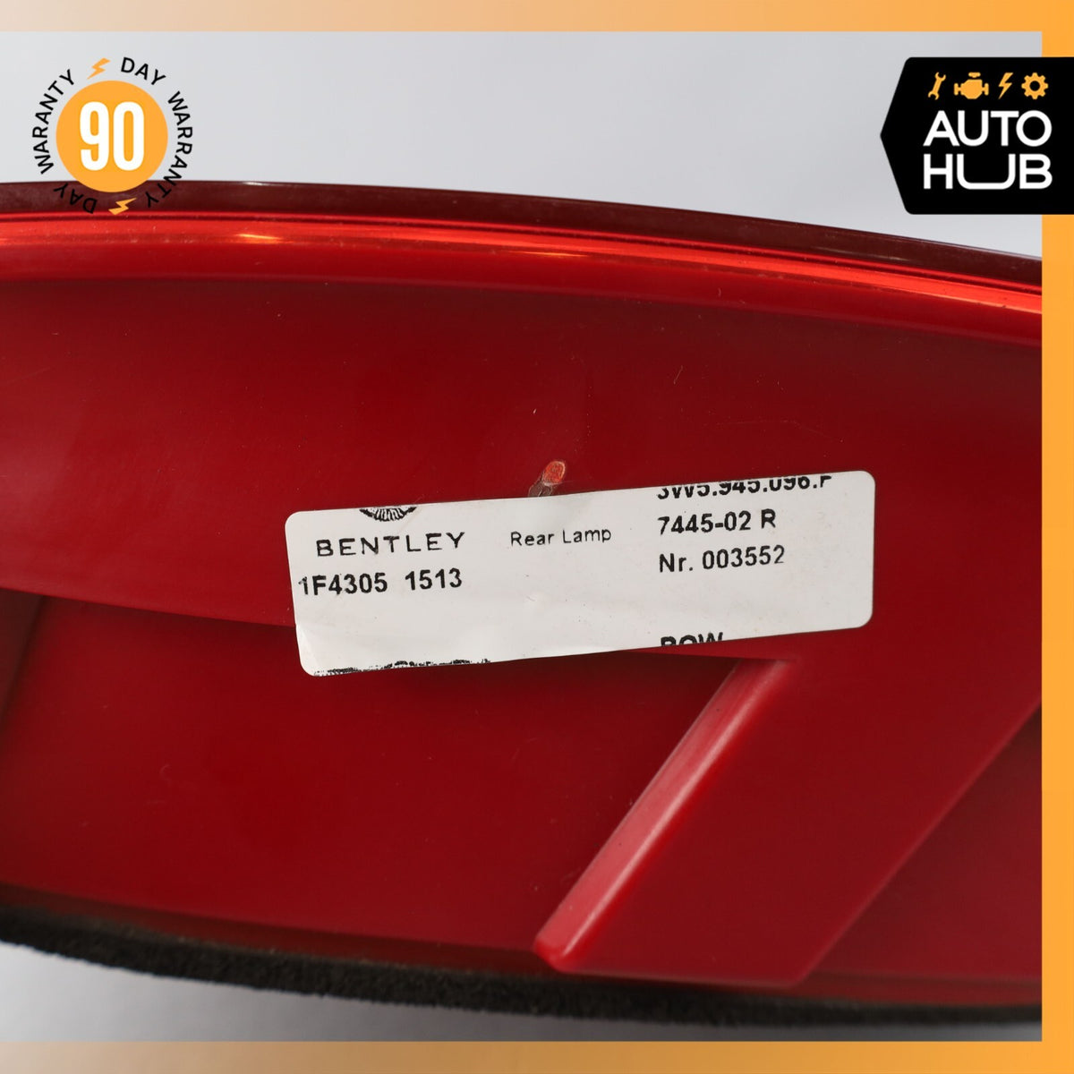 06-13 Bentley Continental Flying Spur Right Side Tail Light Lamp OEM 76k - photo 15