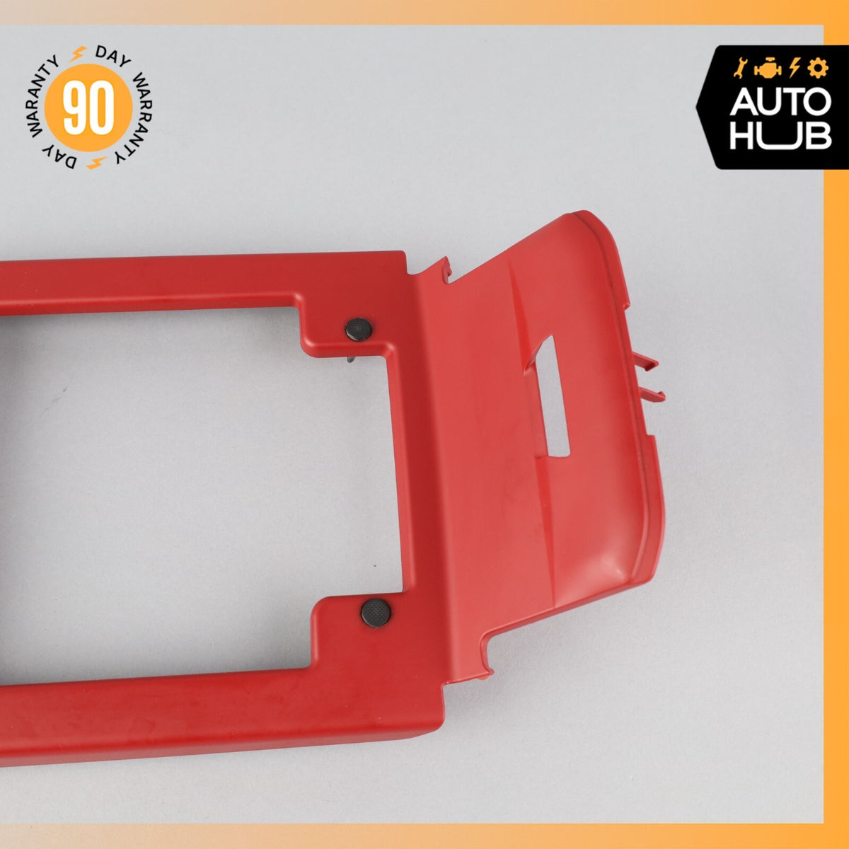 2015 Porsche Macan Turbo 95B Center Console Cupholder Compartment Bezel Red OEM - photo 4