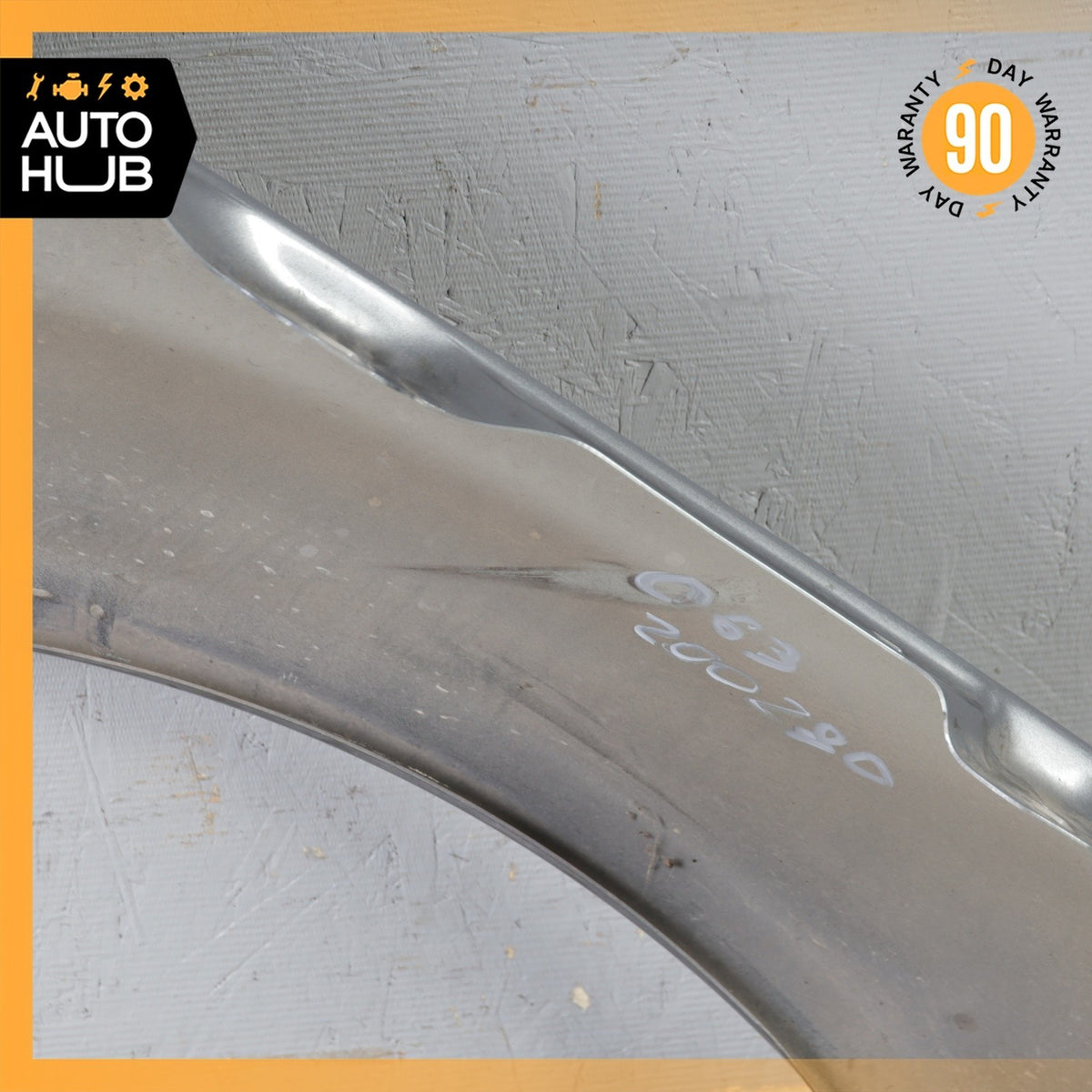 08-15 Mercedes W204 C63 AMG Left Driver Side Fender Assembly Silver OEM - photo 14