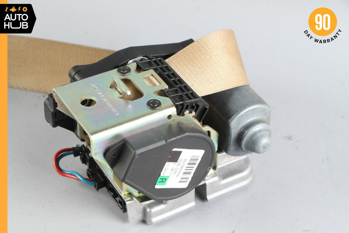 07-09 Mercedes W211 E350 CLS550 Front Right Passenger Side Seat Belt Beige OEM - photo 3