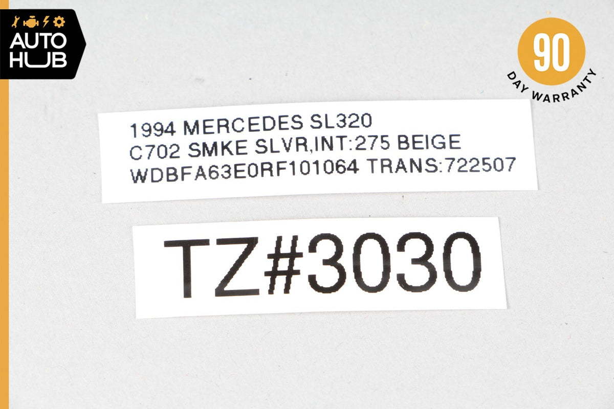 90-95 Mercedes R129 SL320 Base Rocker Panel Side Skirt Rear Left Jack Cover OEM - photo 9