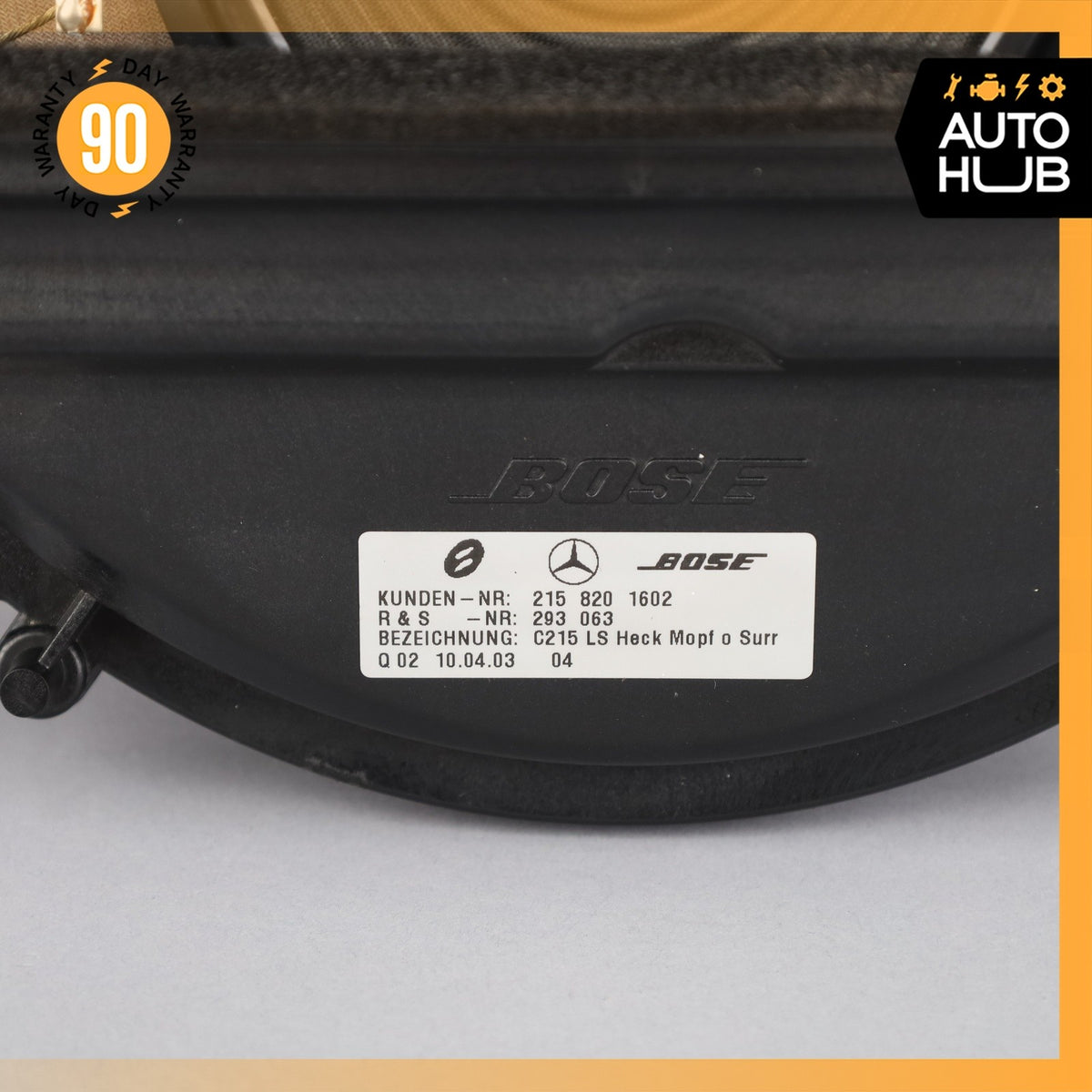 00-06 Mercedes W215 CL500 CL600 Audio Sound Speaker Subwoofer 2158201602 OEM - photo 13