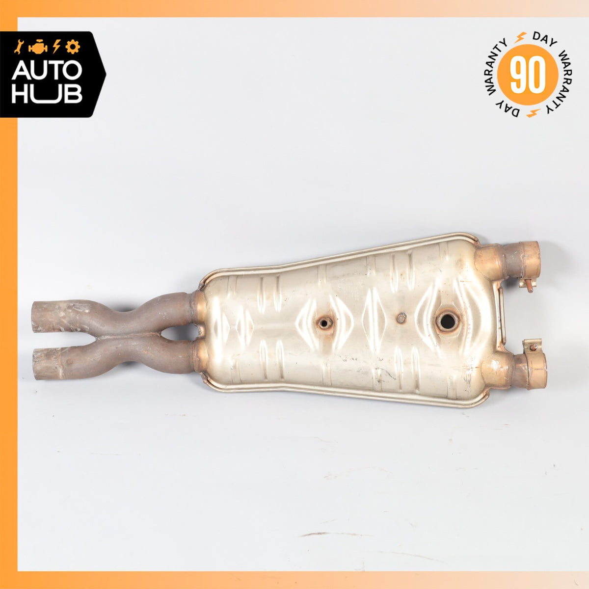 02-07 Maserati Spyder 4200 M138 Exhaust Mid Pipe Center Resonator Silencer 61k - photo 1