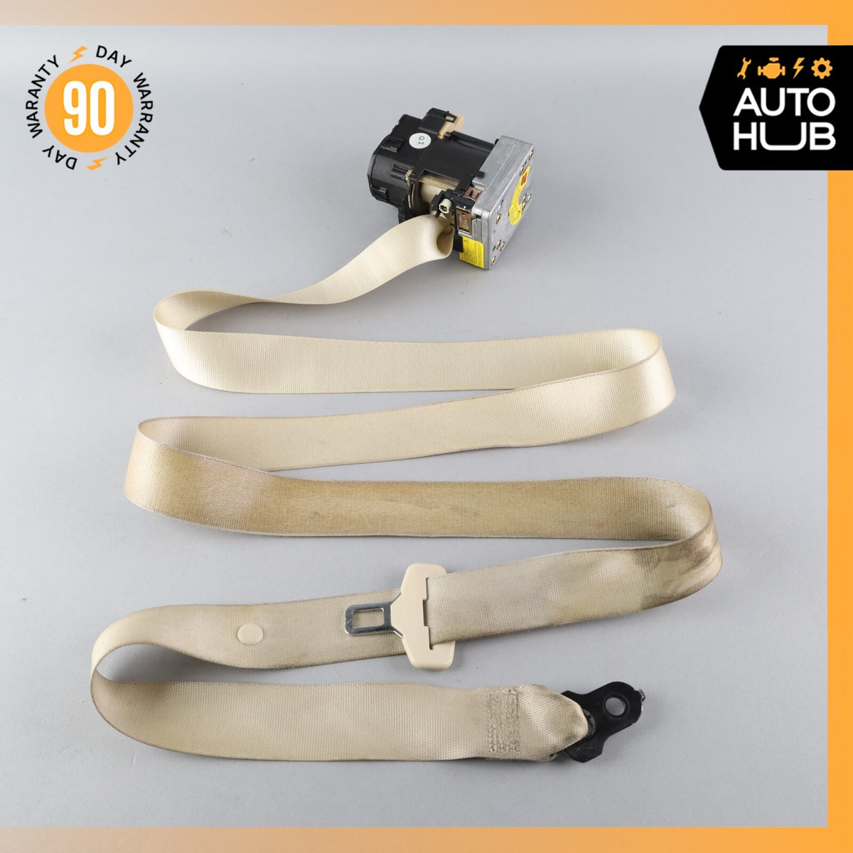 03-06 Mercedes R230 SL500 SL55 AMG Left Side Seat Belt Retractor Beige OEM - photo 2