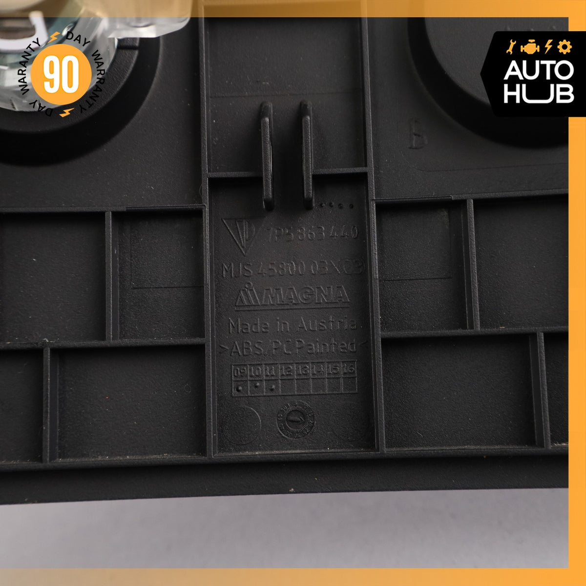11-18 Porsche Cayenne 958 VR6 S Rear Center Console Trim Panel Black OEM - photo 7