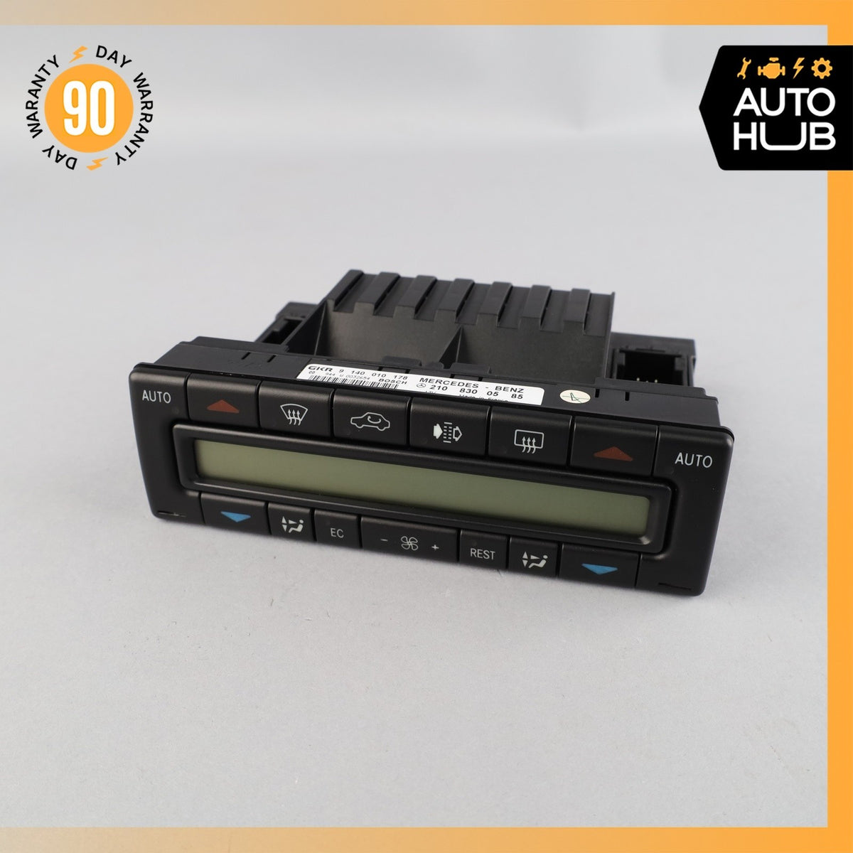 96-99 Mercedes W140 CL600 S500 A/C AC Heater Climate Control Switch OEM 63k - photo 2