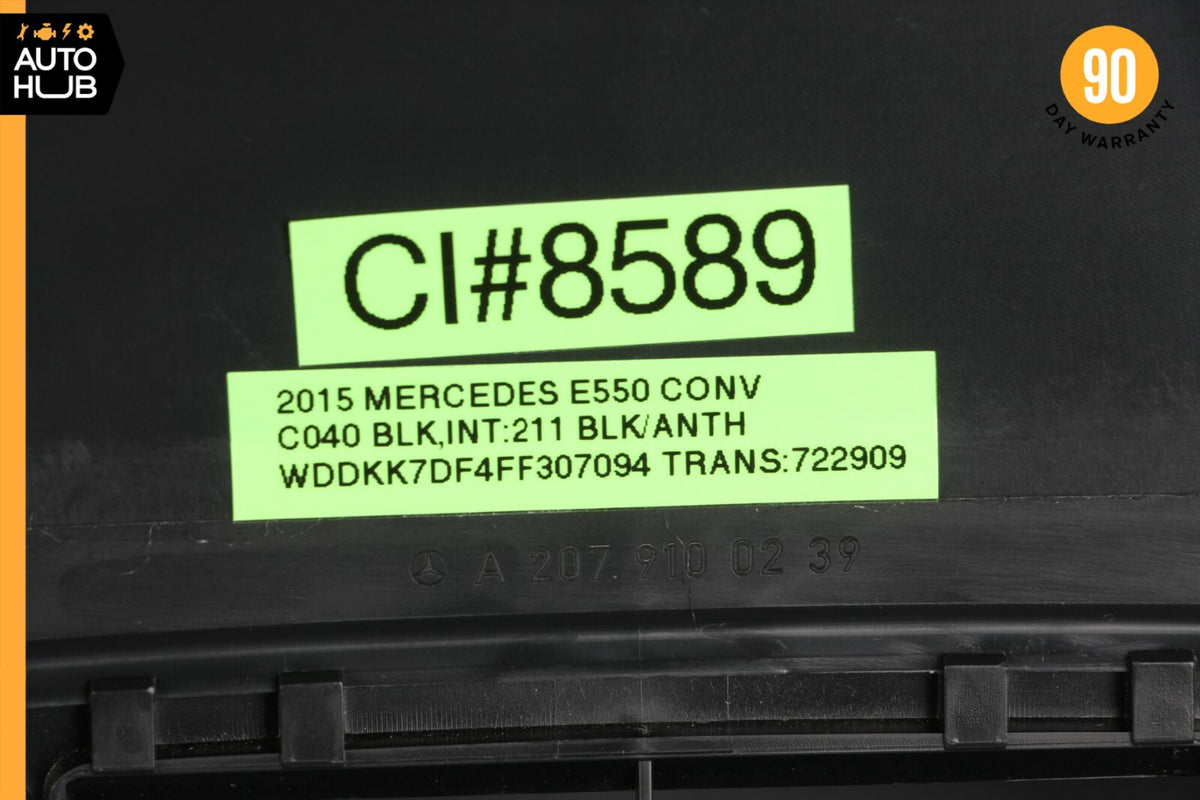 11-17 Mercedes W207 E550 E350 E400 Back Panel Seat Cover Left or Right OEM 30k - photo 12