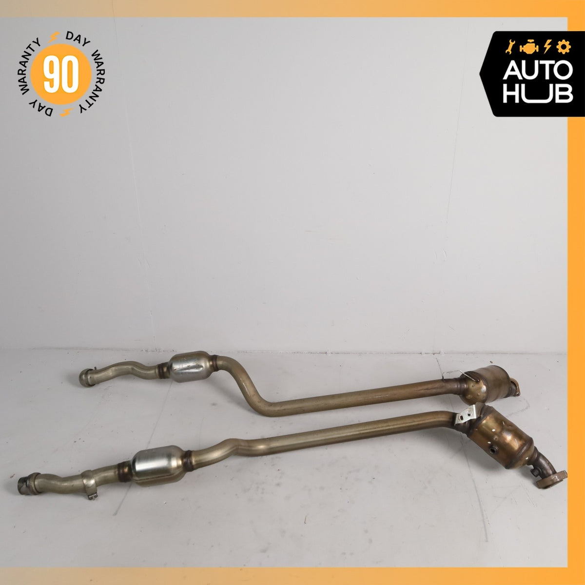 Mercedes W212 E350 RWD Engine Exhaust Downpipe Set OEM 70k - photo 11