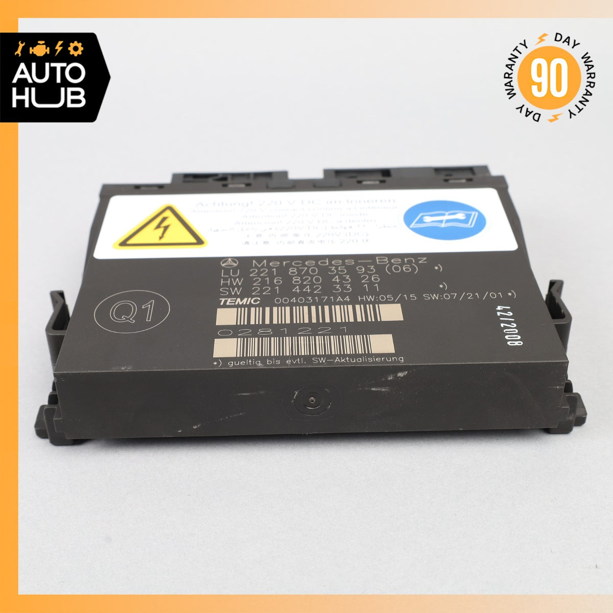 07-10 Mercedes W221 S550 S63 Front Left or Right Seat Contour Control Module OEM - photo 7