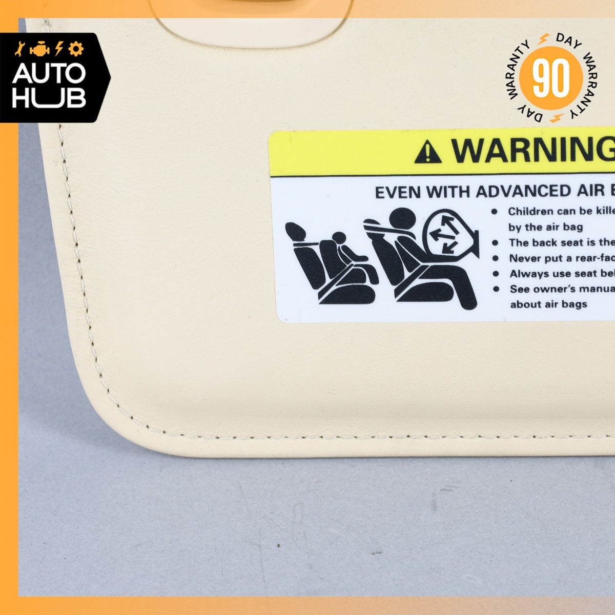 03-18 Bentley Continental Flying Spur Right Side Sun Visor Shade Sunvisor OEM - photo 4