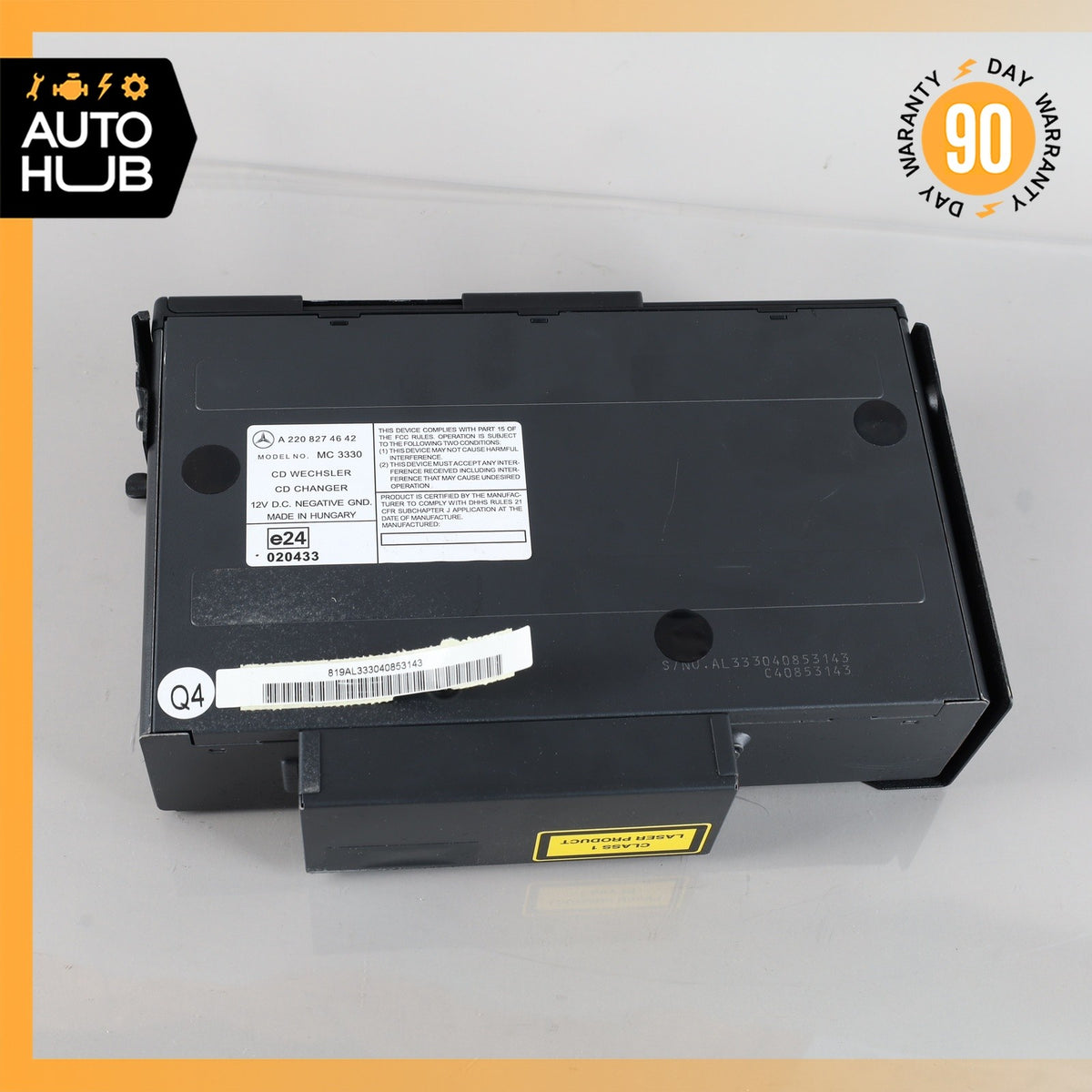 03-08 Mercedes W209 CLK500 S430 S430 CD Changer 6 Disk Player MC3330 OEM 78k - photo 12