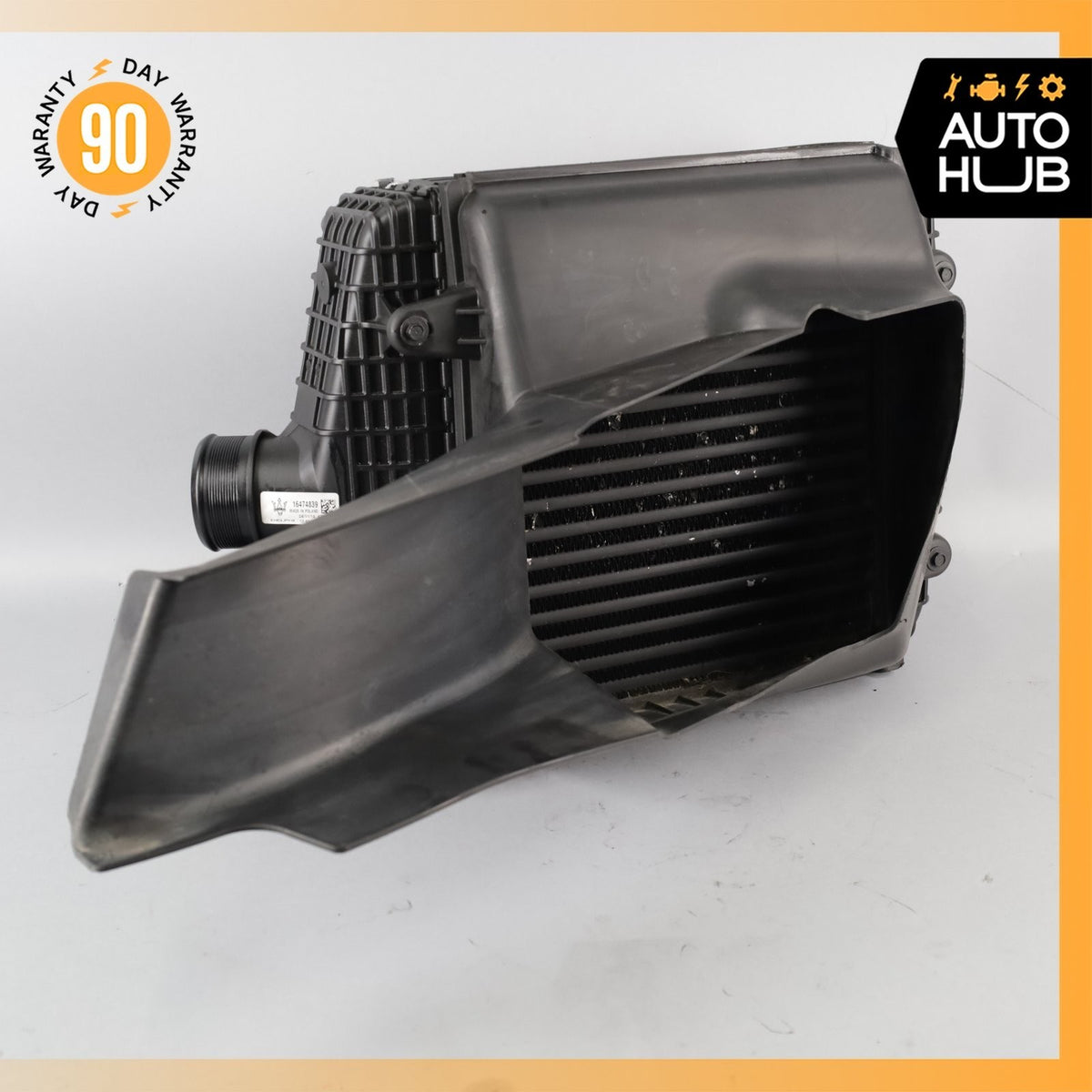14-24 Maserati Quattroporte M156 Left Turbocharger Intercooler w / Air Duct OEM - photo 2