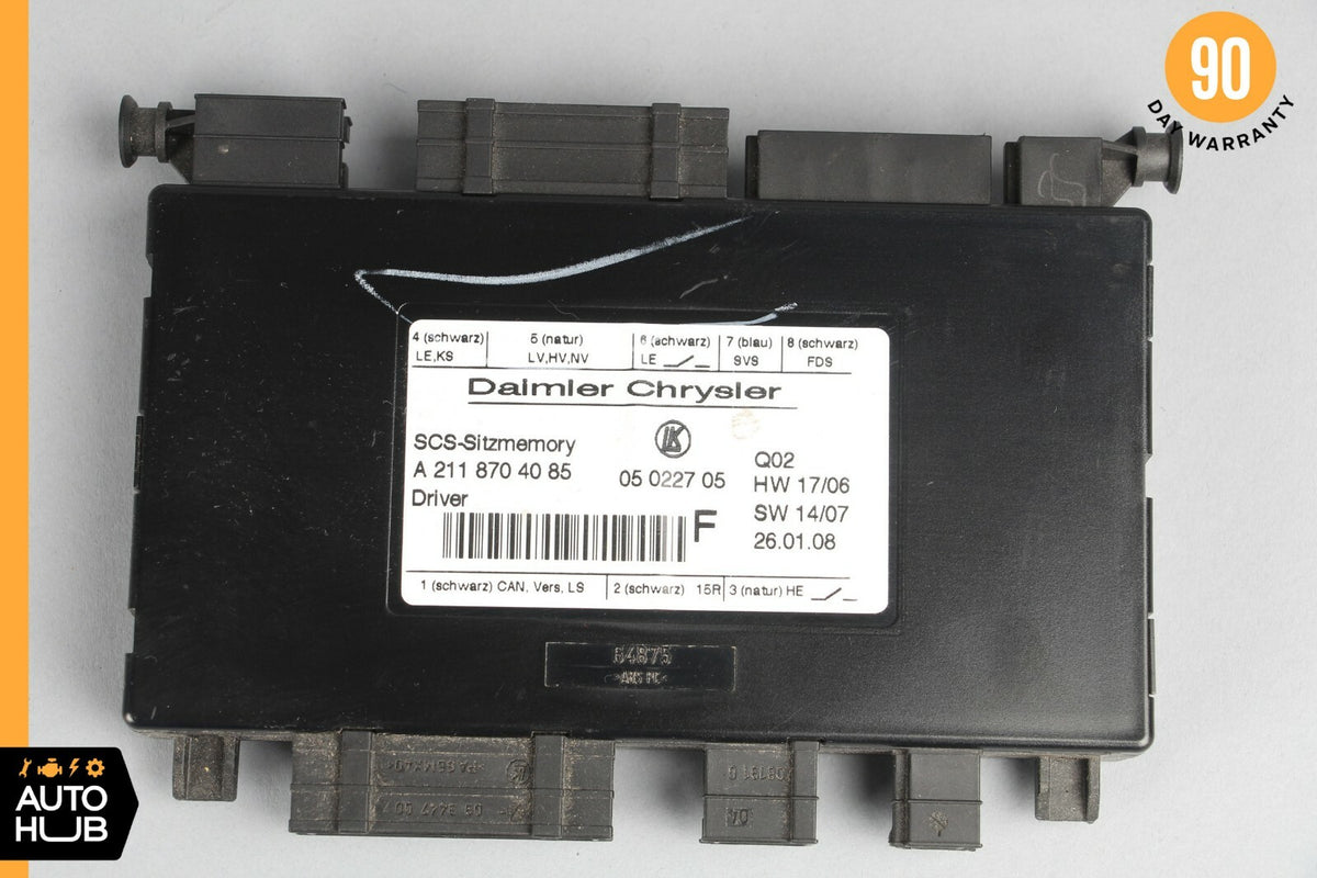 06-11 Mercedes W219 CLS550 ML550 Front Left Seat Adjustment Control Module OEM - photo 5