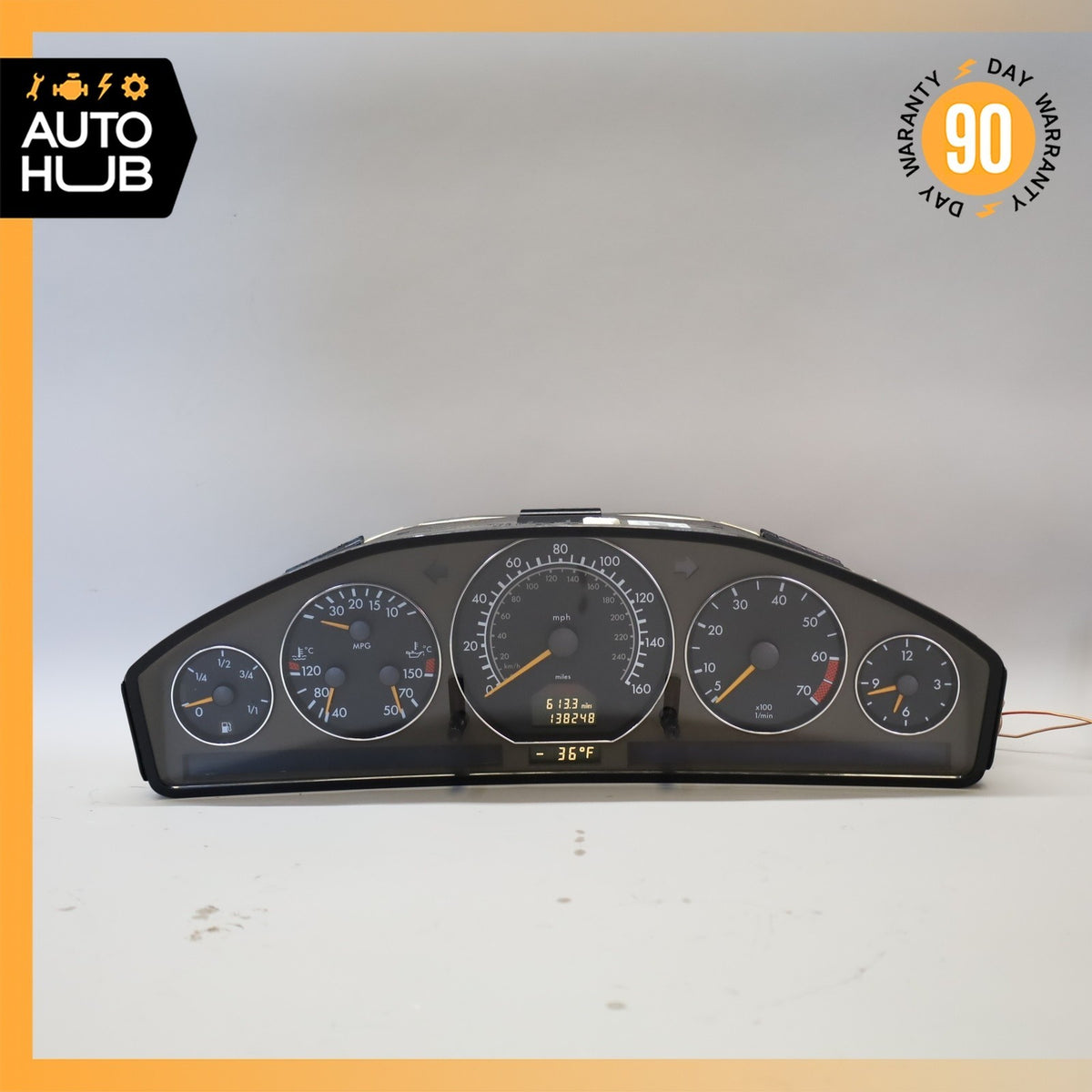 1999 Mercedes R129 SL500 Instrument Cluster Speedometer 1294402911 OEM 138k - photo 10