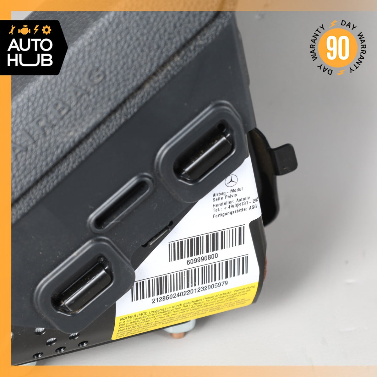 10-18 Mercedes W212 E350 E400 Seat Airbag Air Bag SRS Right Side Lower Black OEM - photo 3