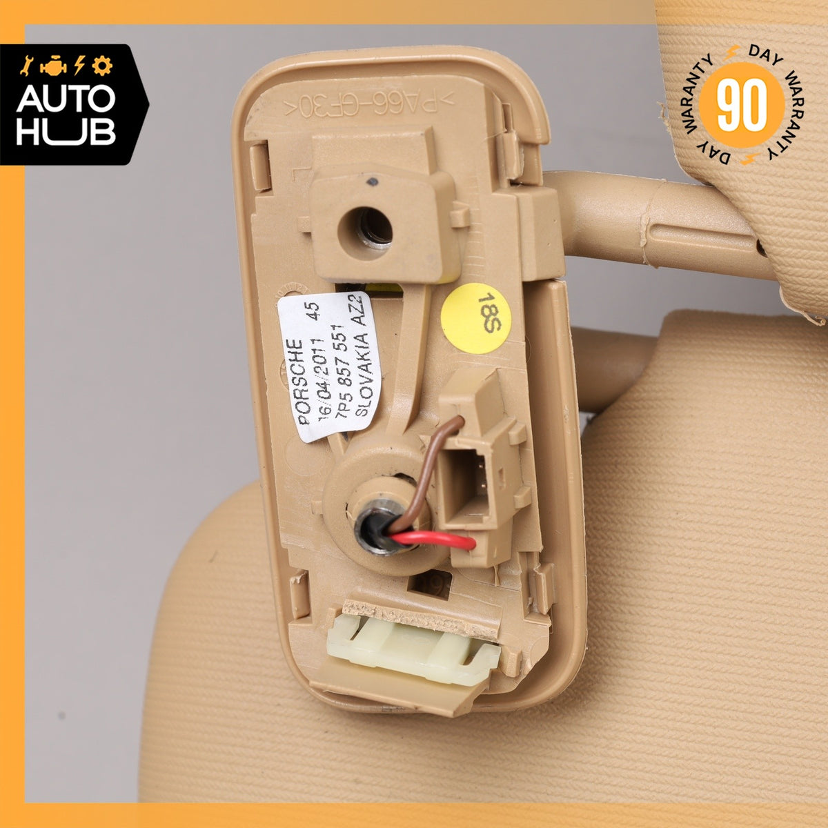 11-14 Porsche Cayenne 958 Sun Visor Sunvisor Front Left Driver Side Beige OEM - photo 10