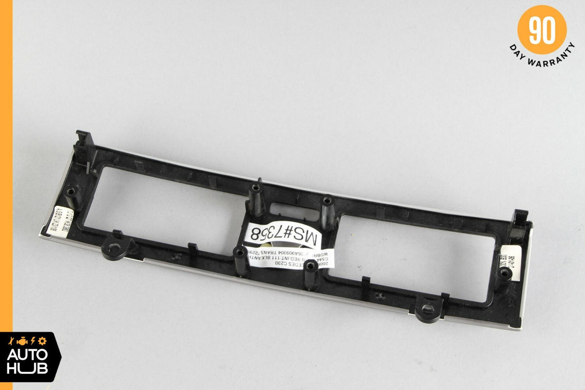 05-07 Mercedes W203 C280 C350 Dash Control Switch Panel Trim Bezel Aluminium OEM - photo 7