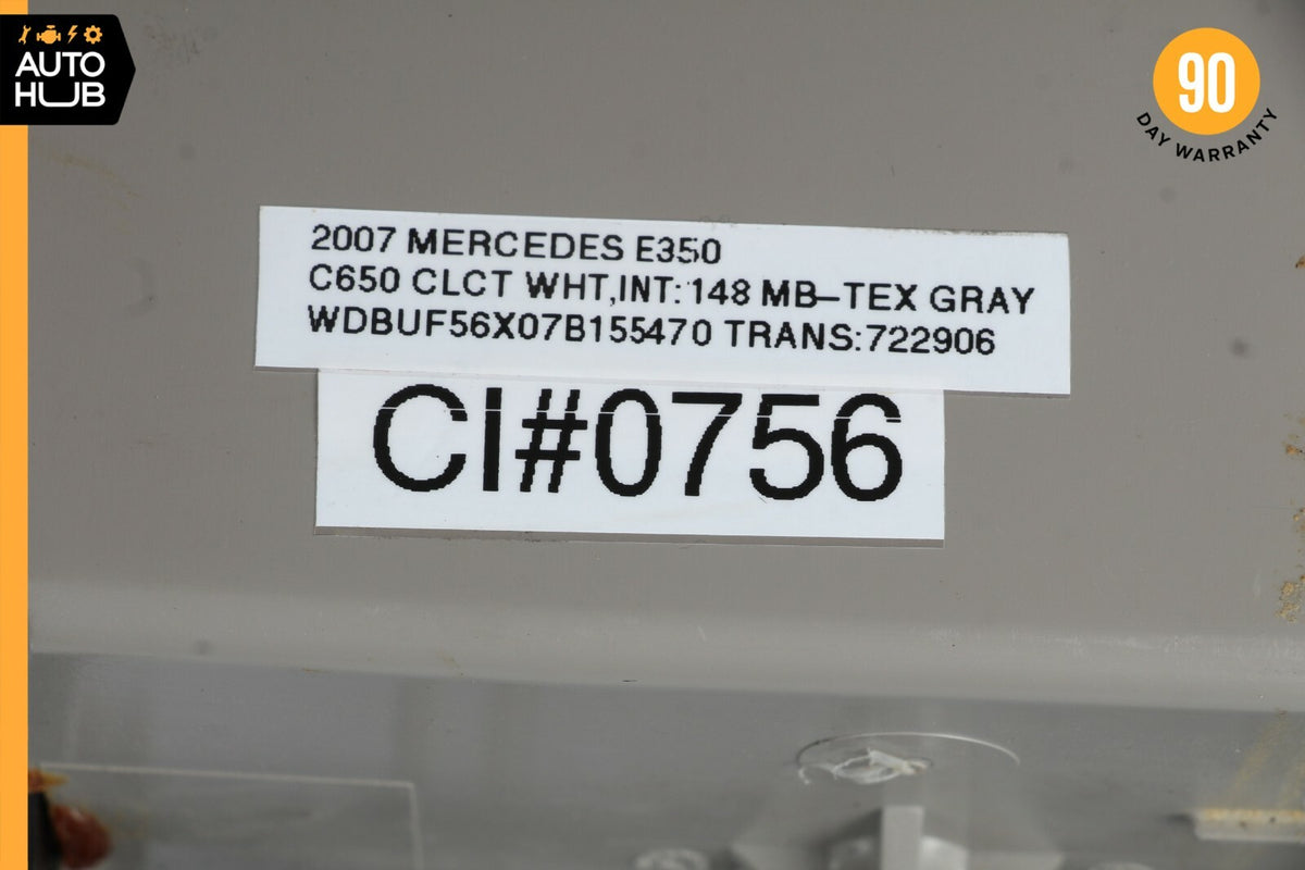 07-09 Mercedes W211 E350 E550 Rear Central Console Ash Tray Gray 2116800450 OEM - photo 9