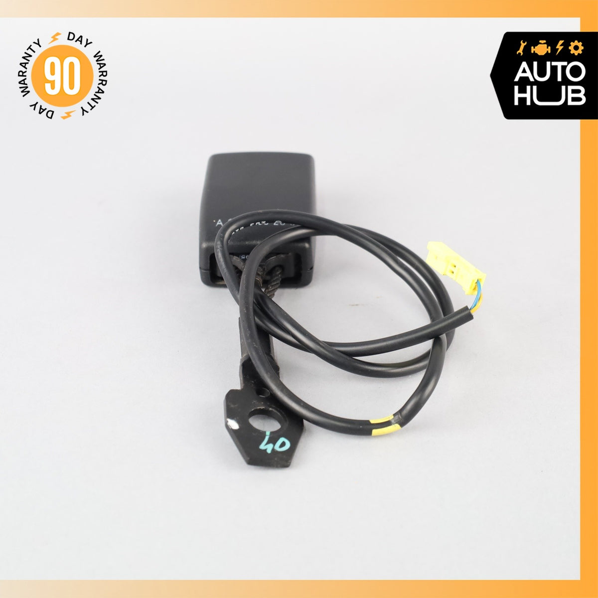 03-09 Mercedes W209 CLK500 CLK55 Front Left or Right Seat Belt Buckle Black OEM - photo 5