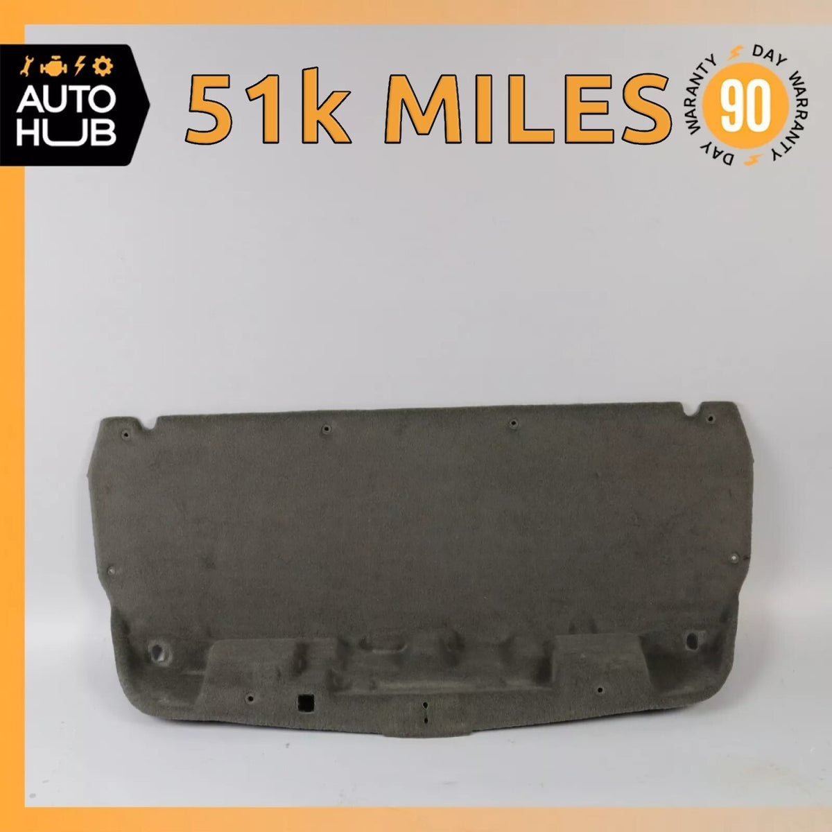 04-09 Cadillac XLR Trunk Deck Lid Liner Carpet Cover 10345682 OEM 51k - photo 1