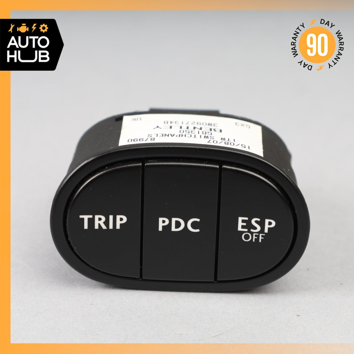 03-12 Bentley Continental Flying Spur GT GTC ESP PDC Button Switch Control OEM - photo 2