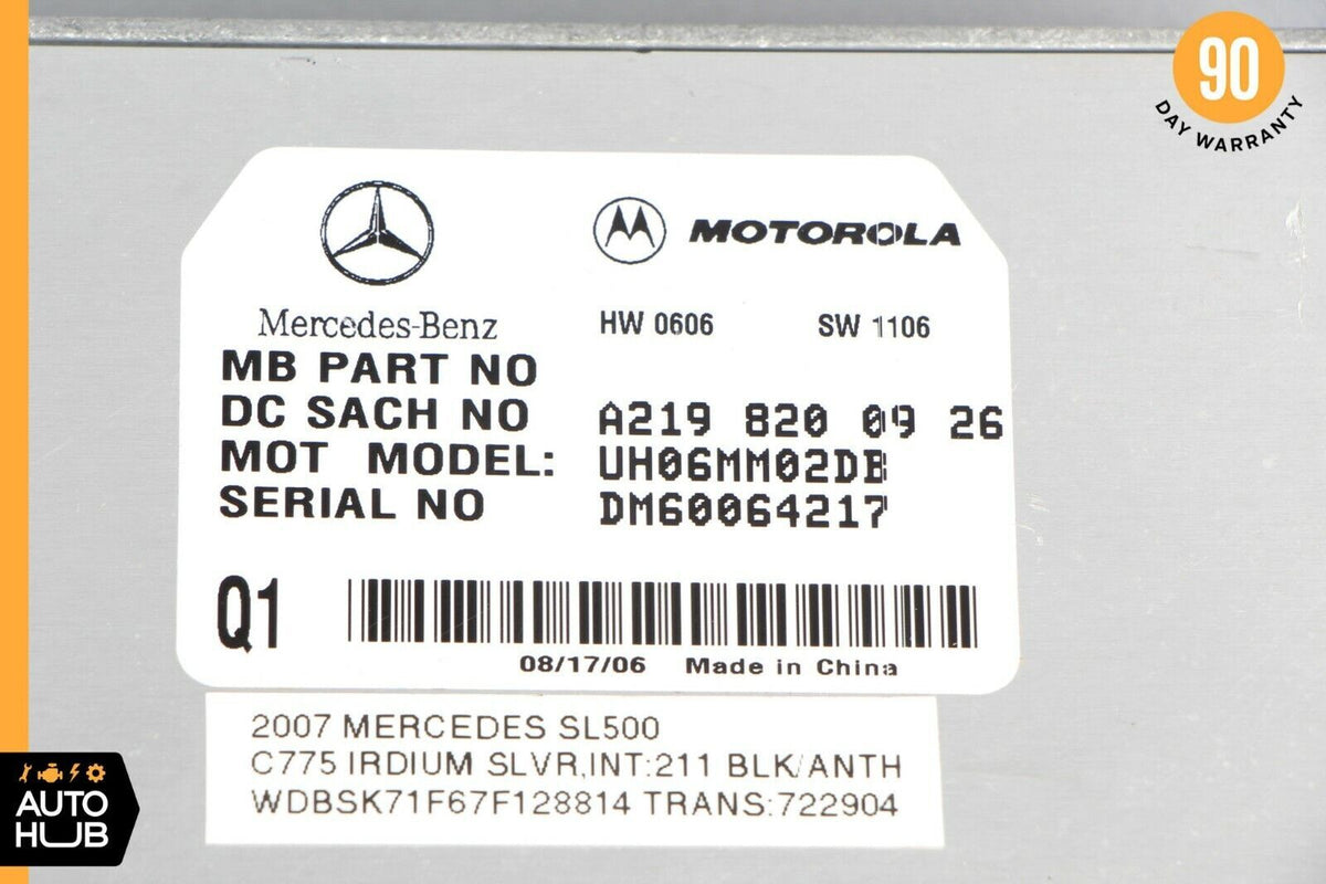 06-12 Mercedes R230 SL500 GL450 E350 Communication Control Module 2198200926 OEM - photo 6