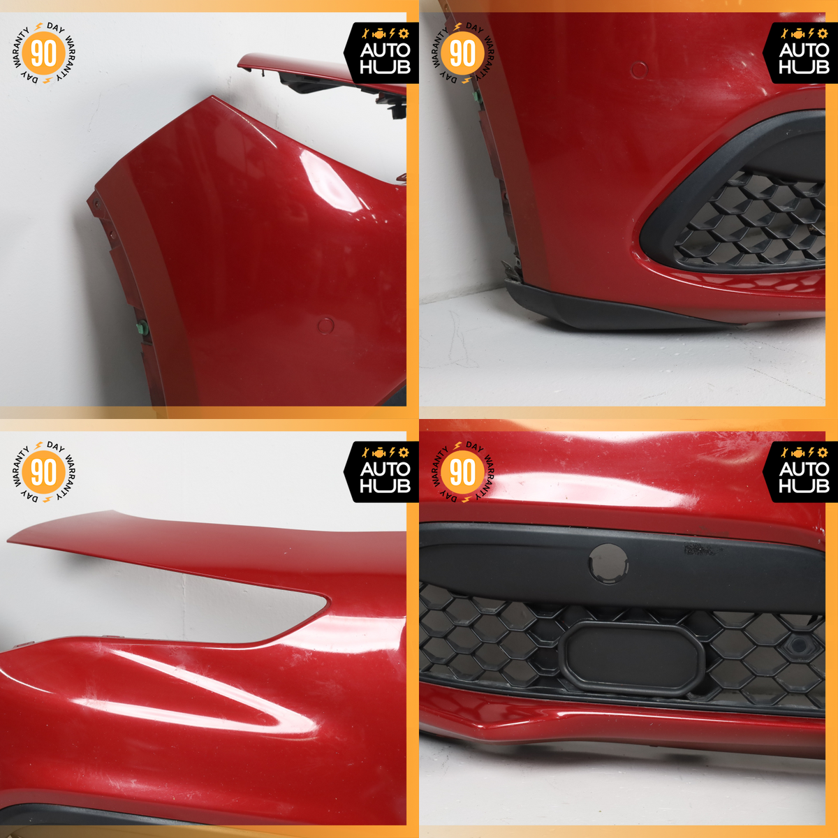 17-26 Alfa Romeo 949 Stelvio Front Bumper Cover Assembly Red OEM 72k - photo 2